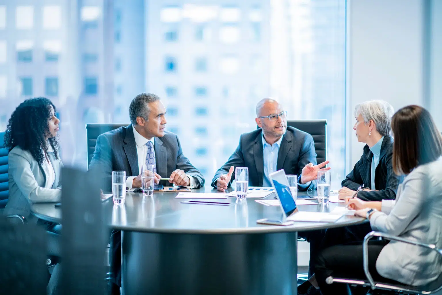 Biotech Ceo in a meeting